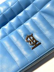 Burberry Lambskin Quilted Lola Double Pouch Crossbody!
